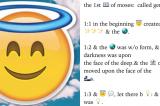 La Bible existe désormais en version emoji