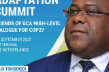 Préparatif COP 27: Felix Tshisekedi est arrivé à Rotterdam, au pays bas, pour participer au sommet organisé par Global Center Adaptation sur la résilience climatique en Afrique 