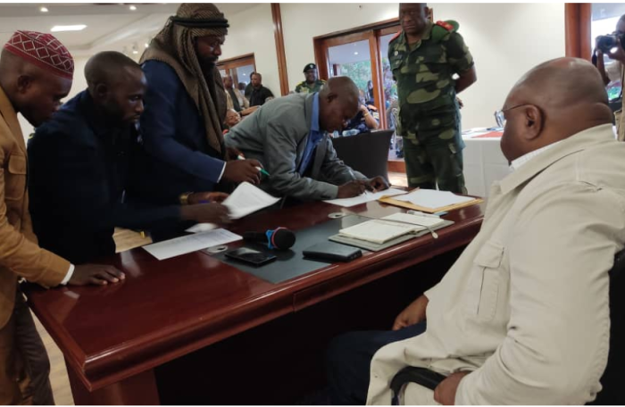 Info Congo - Actualité Congo -  - -Cessation des hostilités en Ituri : un acte d’engagement signé en présence de Bemba