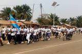 Tshikapa : les étudiants de l'ISP manifestent leur soutien aux FARDC à travers une marche pacifique