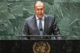 A l'Assemblée générale de l'ONU, Lavrov dénonce «la russophobie sans précédent» de l'Occident  