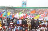 Meeting de la majorité au stade de Kinshasa