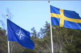 Le drapeau suédois hissé au siège de l'OTAN