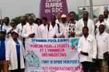 Kikwit : les médecins dans la rue pour revendiquer leurs droits