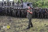 Nyiragongo : visite  du chef de l’armée jusqu’aux militaires dans la zone de front