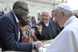 Vatican : Denis Mukwege sera reçu par le Pape François le vendredi 9 décembre