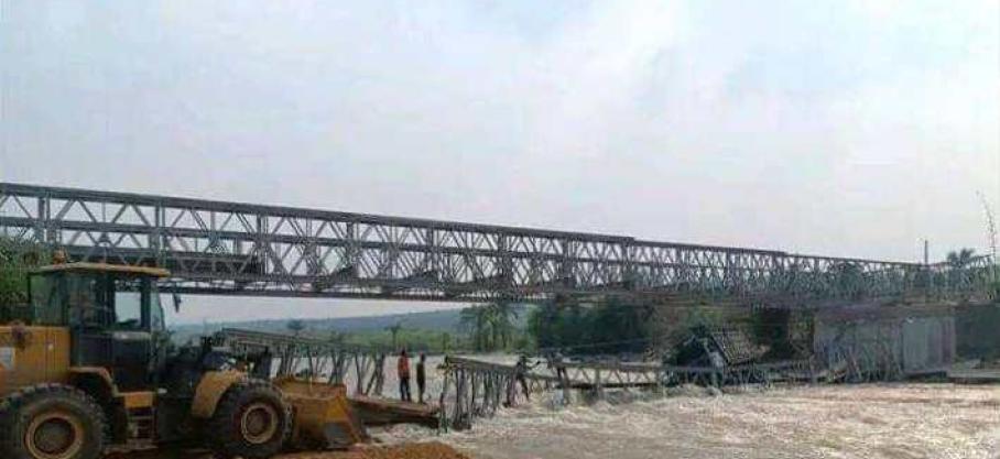 Infos congo - Actualités Congo - mediacongo Kasaï-Oriental : reprise partielle de la circulation sur le pont jeté sur la rivière Lubi à Kabeya Kamuanga après son effondrement au mois de mai passé