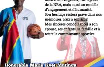 La députée Nationale Marie Kyet Mutinga rend hommage au célèbre Basketteur de la NBA Mutombo Dikembe  mediacongo