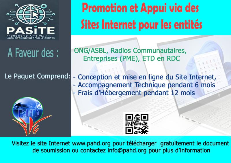 Appuis Institutionnel via les sites internet 