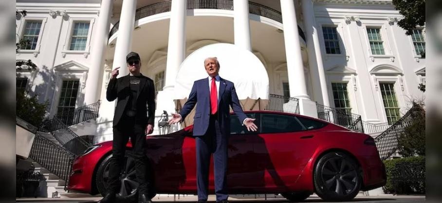 Infos congo - Actualités Congo - mediacongo USA: le président Donald Tump achète une Tesla auprès d'Elon Musk pour la Maison Blanche