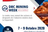 Mines : le DRC Mining Week reporté du 7 au 9 Octobre 2020 en raison de la pandémie Covid-19 !