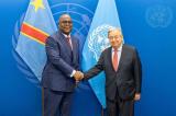 Sécurité dans l’Est du pays, santé et éducation : Félix Tshisekedi échange avec Antonio Guterres et Bill Gates