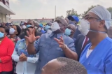Visite du centre Covid-19 de l'hôpital du Cinquantenaire : le président Tshisekedi interpellé par des patients et des soignants