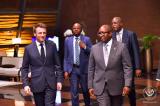 Arrivée d'Emmanuel Macron à  Kinshasa: le président français attendu sur le conflit à l'Est