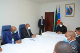 Réunion entre Félix Tshisekedi et les membres du comité de gestion du Fonds National de Solidarité contre le Covid-19