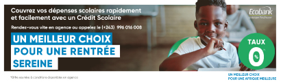 Infos congo - Actualités Congo - ECOBANK 08-08-2024