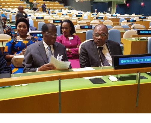 Délégation congolaise à l'ONU, le 23 sept. 2017