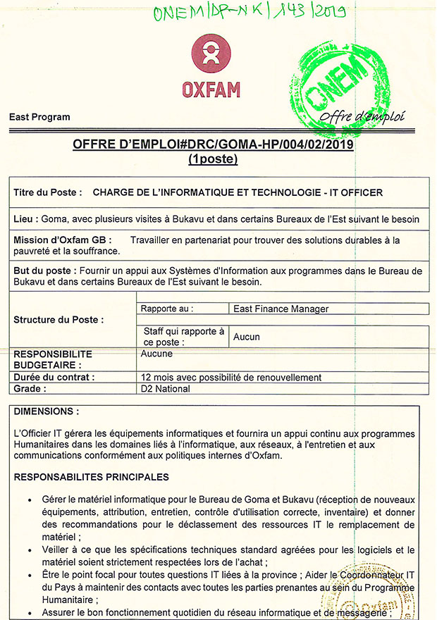 Featured image of post Mediacongo Offre D emploi