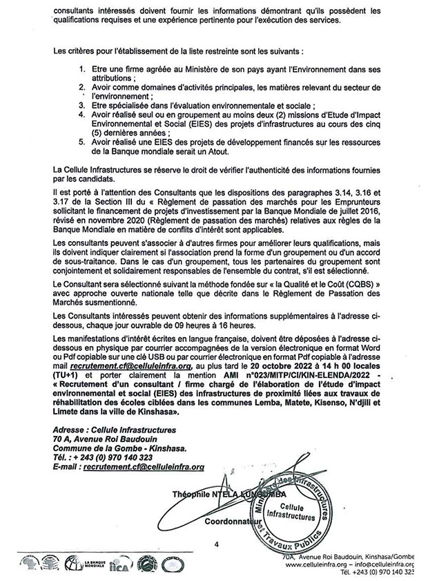 MANIFESTATION D'INTERET POUR LE RECRUTEMENT D'UN CONSULTANT CHARGE DE FAIRE  L'ANALYSE DE LA TAXATION DU SECTEUR DES COMMUNICATIONS ELECTRONIQUES AU  BURUNDI Réf. STEP: BI-PAFEN-PIU-367325-CS-QBS – Le SETIC